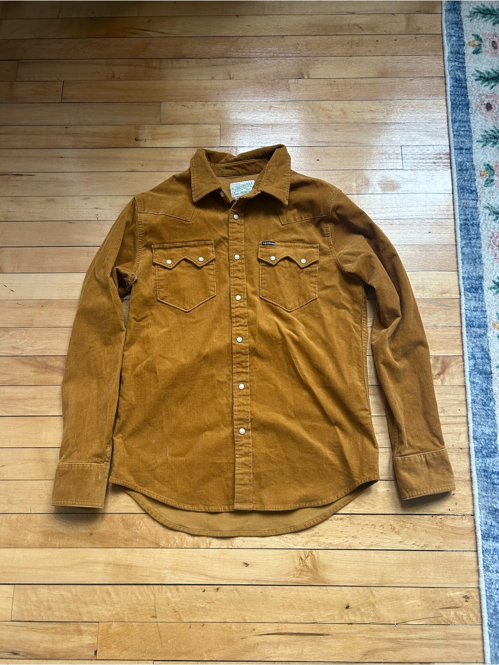 Tecovas Men’s Long Sleeve Corduroy Pearl Snap